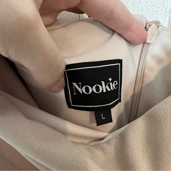 Nookie Mila Mini Nude Dress Large - Picture 4 of 7